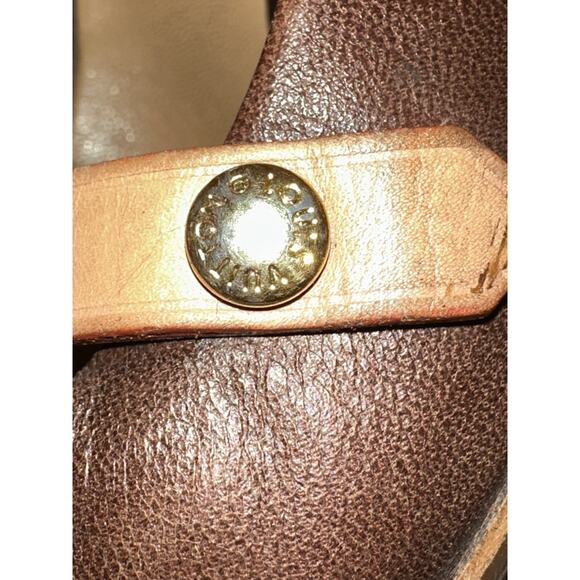 LOUIS VUITTON Brown Patent Leather Pointy Heels LV Mary Janes Pumps 90s 00s Y2k - Picture 8 of 14